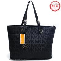 michael kors jet set logo medium zwart bakken Outlet Den Haag mrj64369